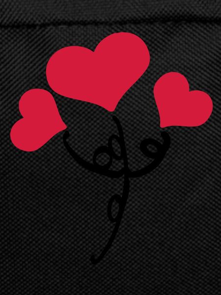 Red hearts flower