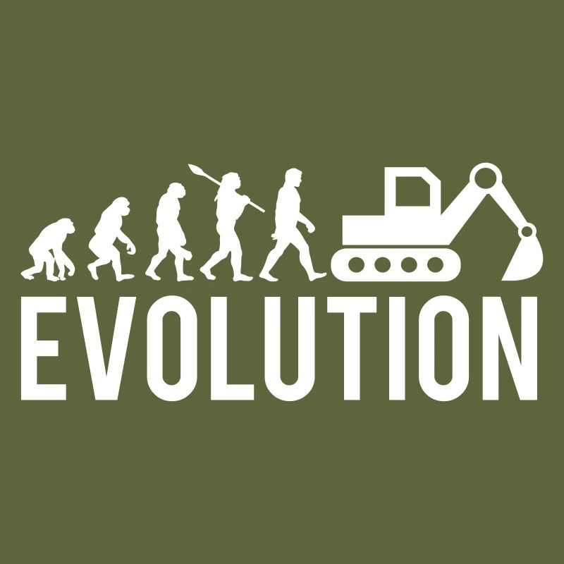 Excavator Construction Site Excavator Driver Construction Funny Evolution