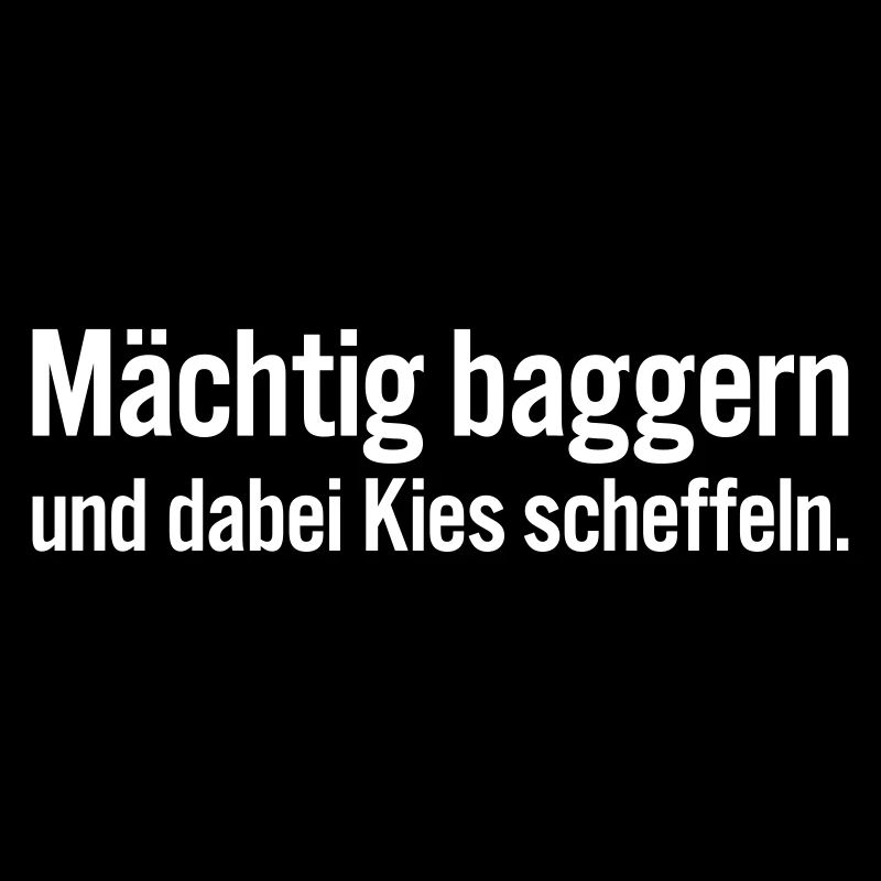 Mächtig baggern und dabei Kies scheffeln