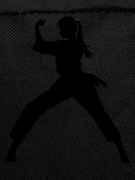 Karate Woman Silhouette
