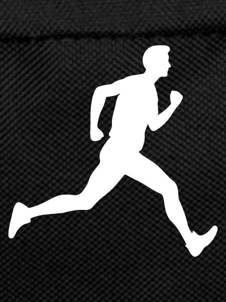 Running Marathon Man Silhouette