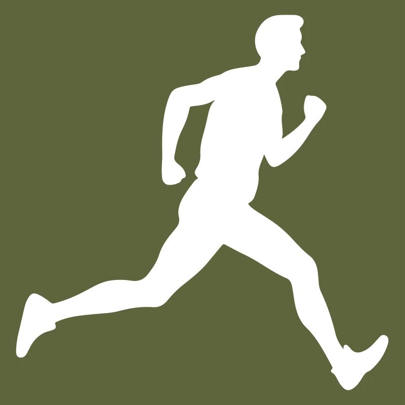 Running Marathon Man Silhouette