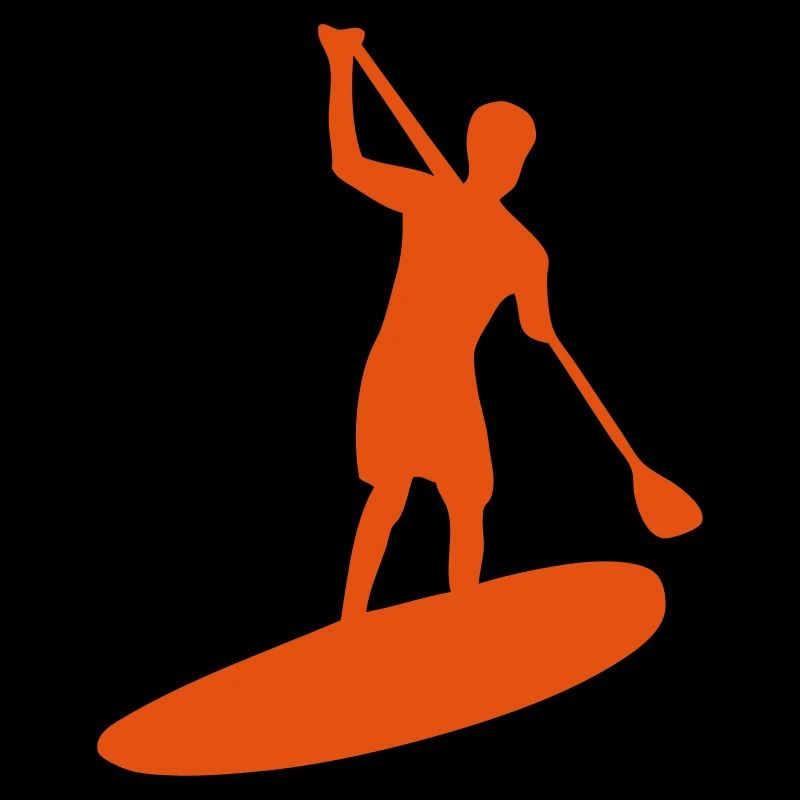 paddle board silhouette