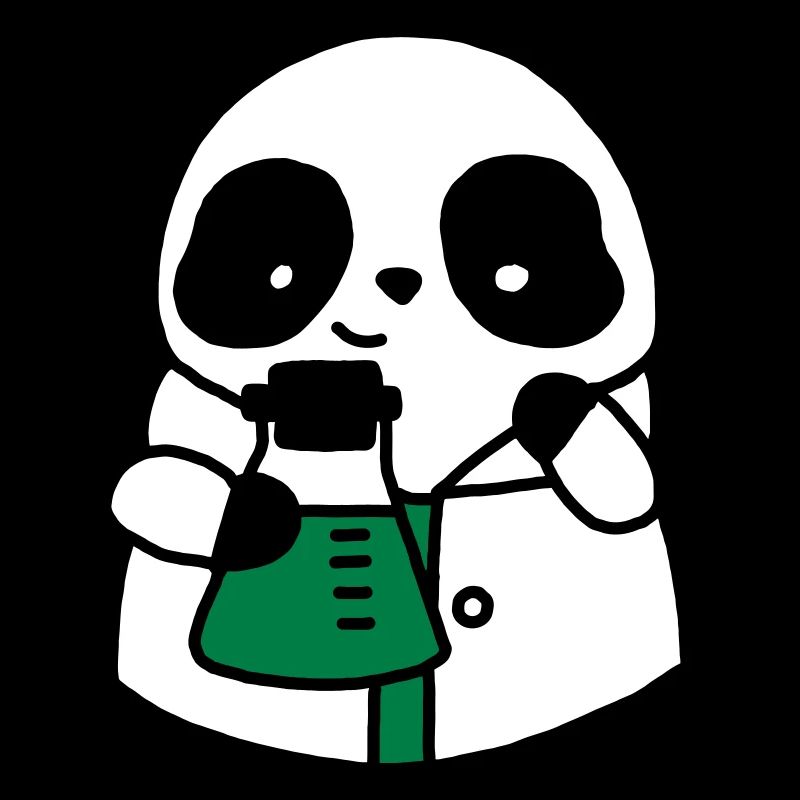 Panda-Chemiewissenschaftler technischer Biologe