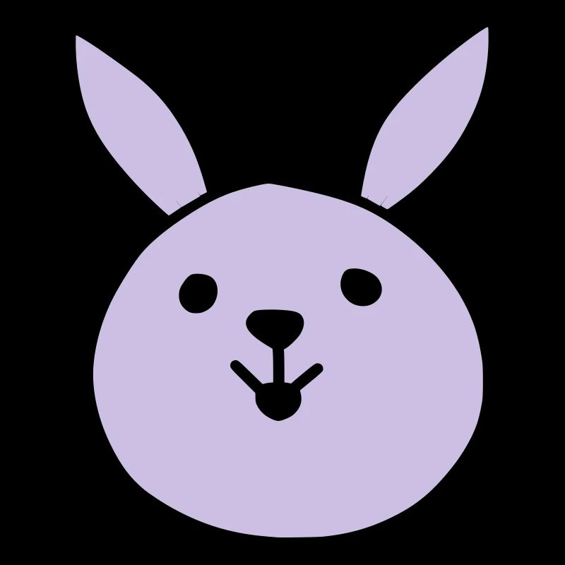Cute pink rabbit