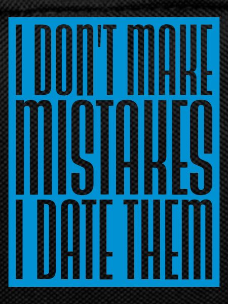 Date Mistakes Quote Logo