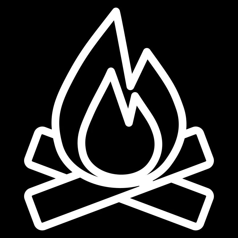Icône de feu de camp