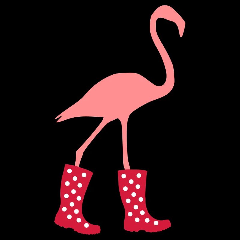 Flamingo rubber boots