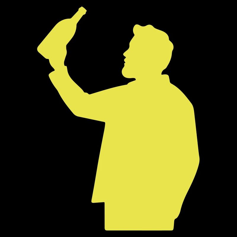 Drinking Man Party Celebrate Bottle