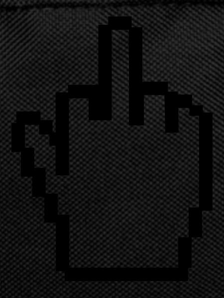 Mittelfinger in Pixel