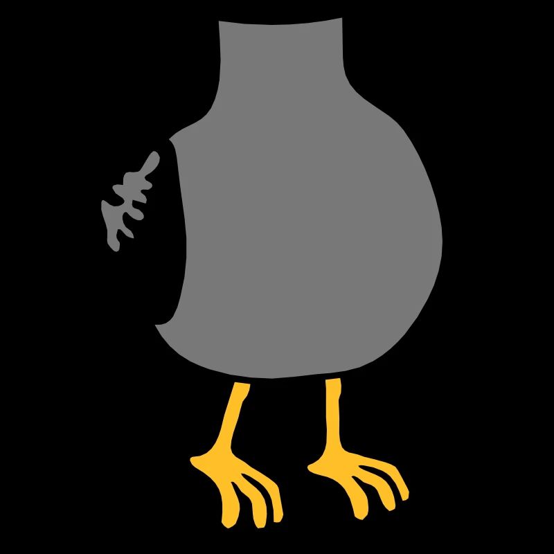 Mouette sans costume de tête