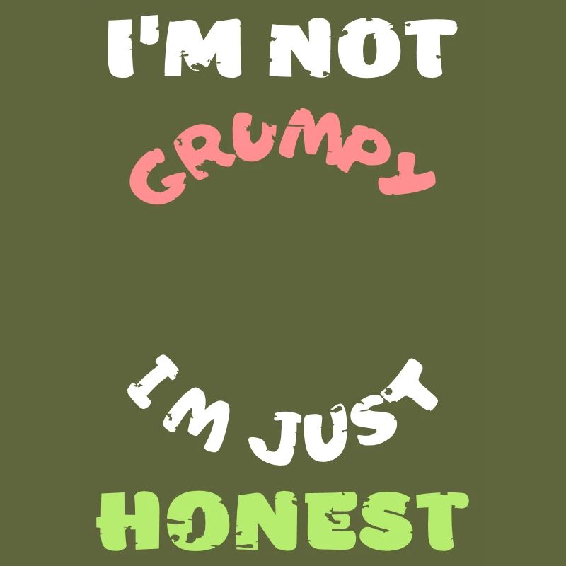 Funny grumpy moody angry honest vector