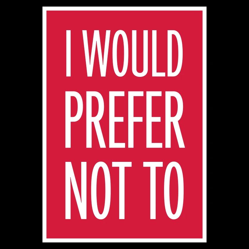 I prefer not to