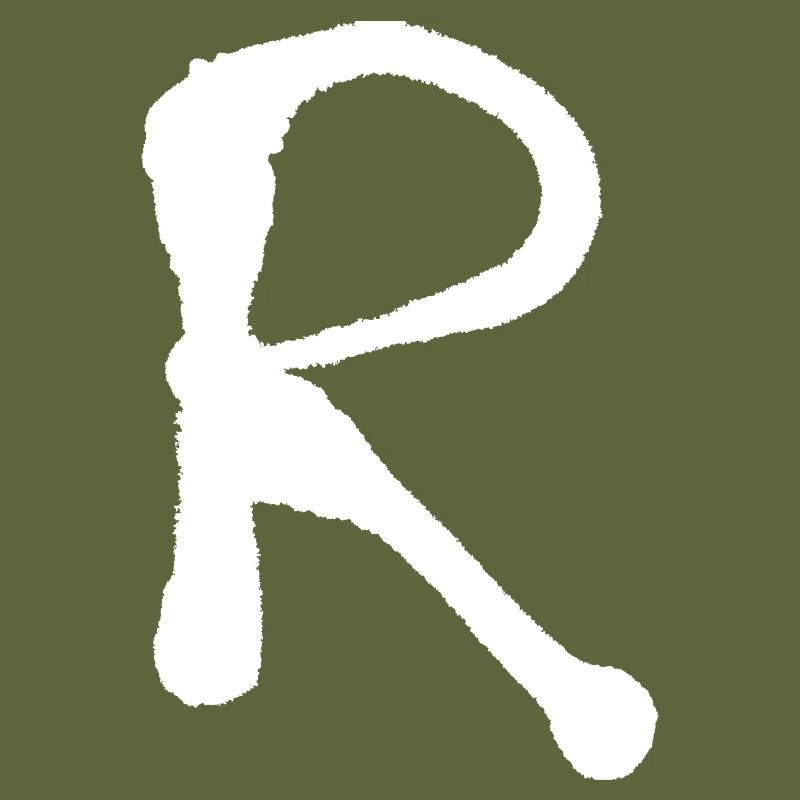 R - Iinitale / Letter - Sprayed