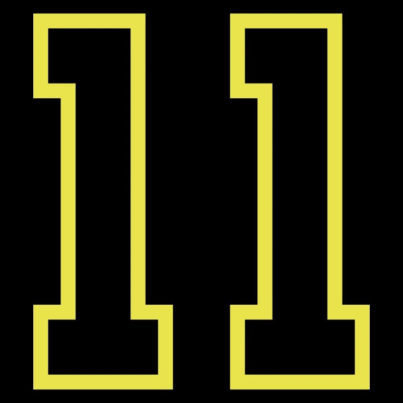 11 Zahl Trikot