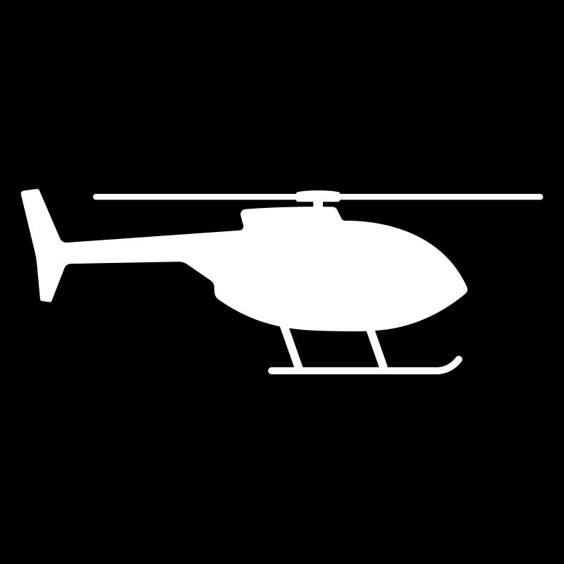 Helicopter icon shape symbol silhouette. Aircraft