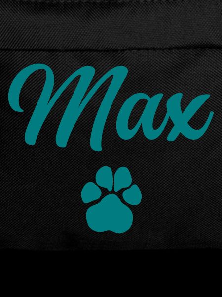 Dog name MAX with paw