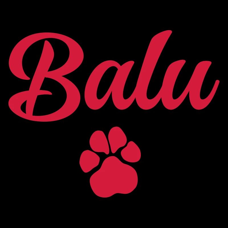 Dog name BALU with paw