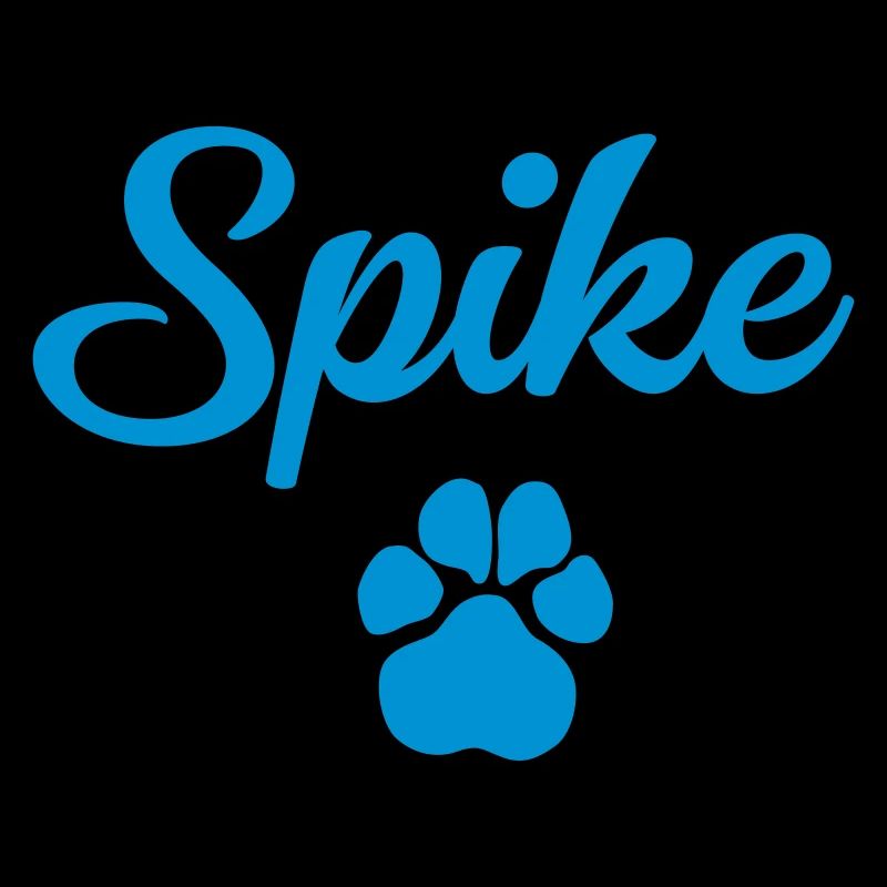 Dog name SPIKE with paw