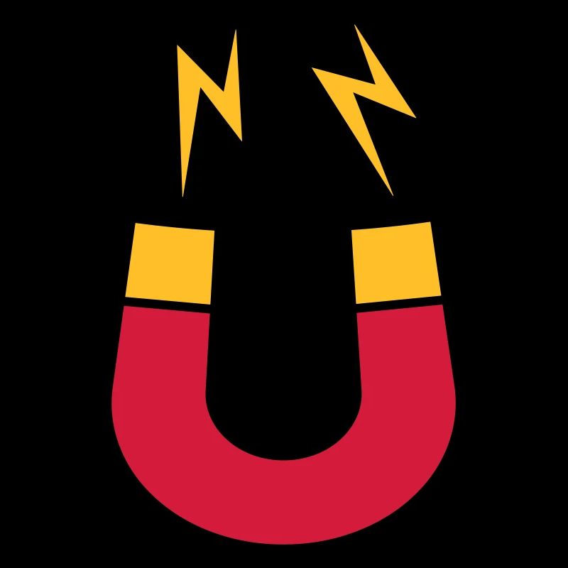 Lightning magnet logo funny