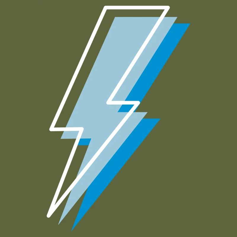 triple thunder sign with contrast