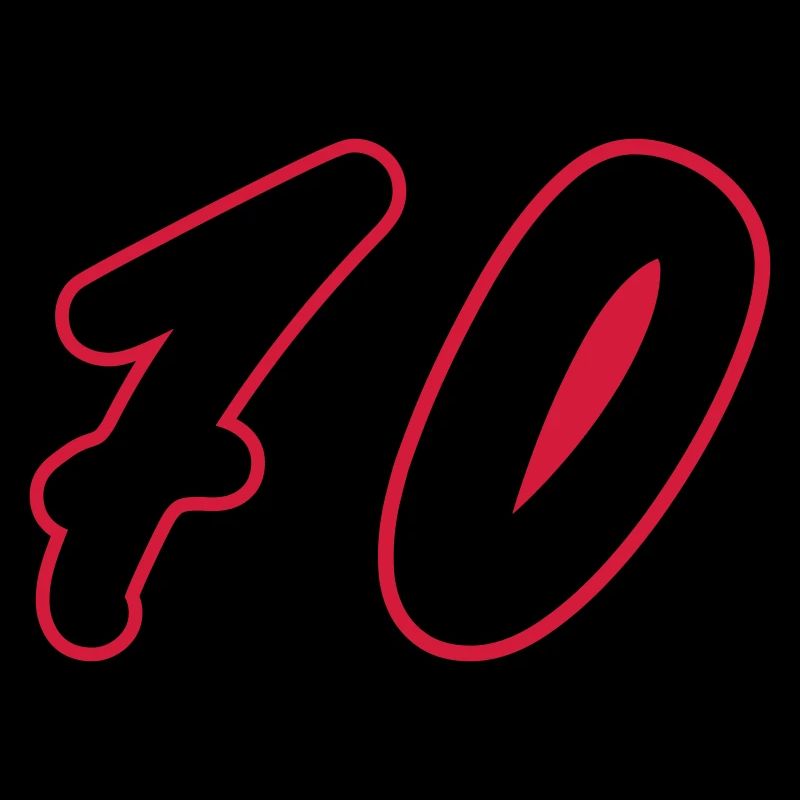70 Zahl Symbol