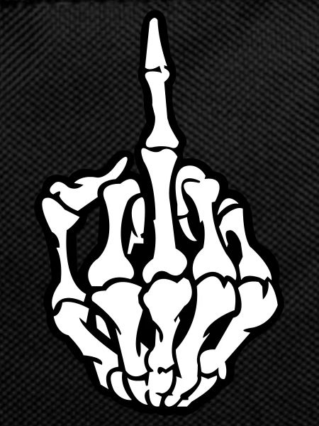 Skull Mittelfinger