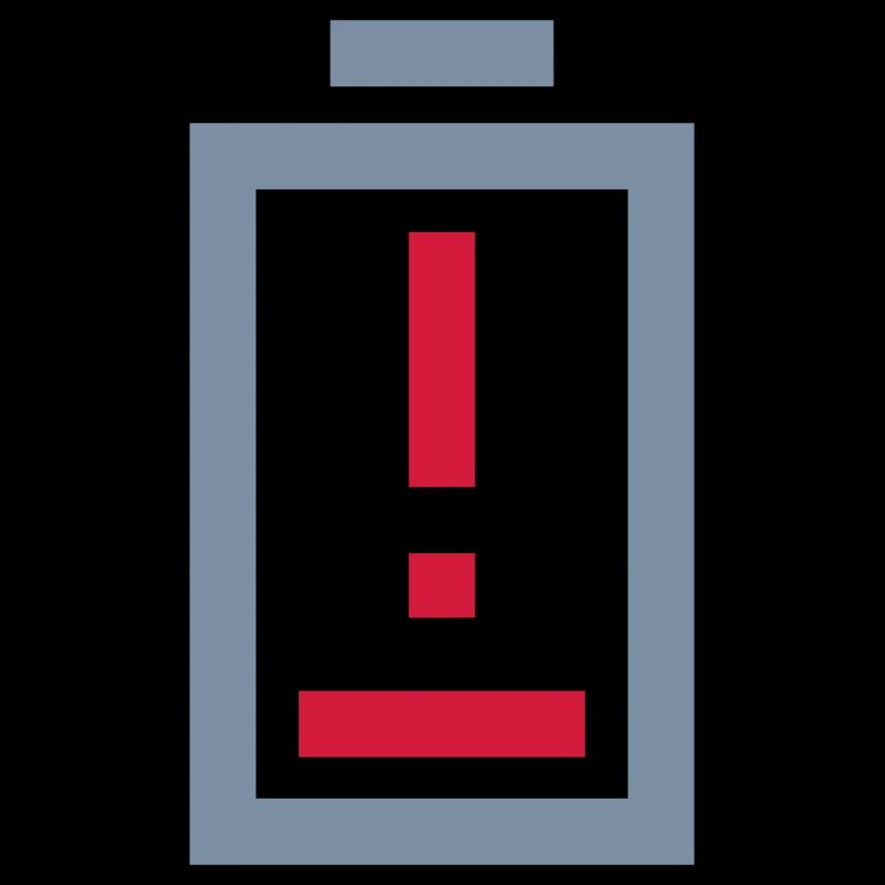 Point d’exclamation batterie pas d’alimentation