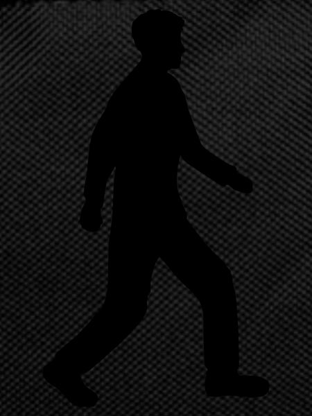 Gehender Mann Silhouette