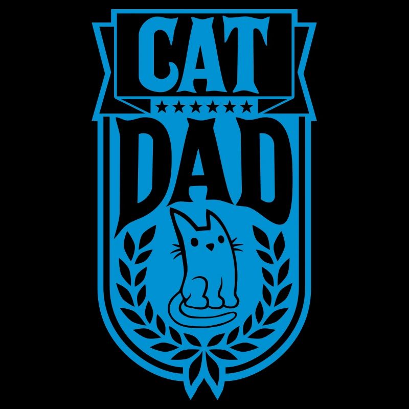 Cats Papa Laurel Wreath Design