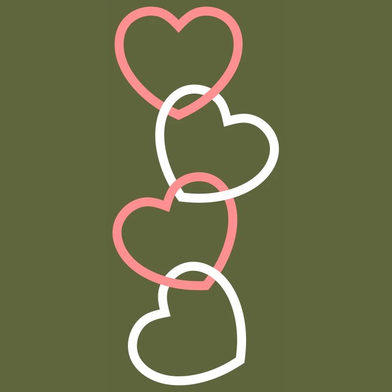 Four hearts on a chain
