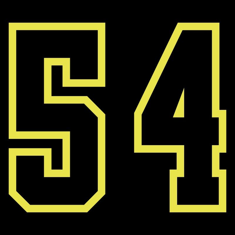 54 Zahl Trikot