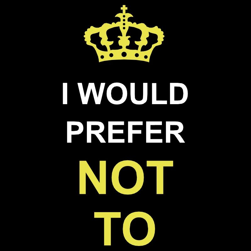 I prefer not to