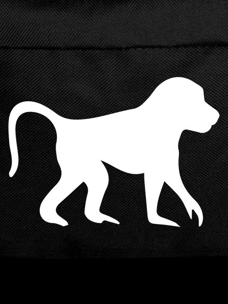 Pavian affe silhouette
