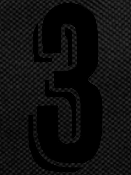 Jersey number 3 - Number - Three