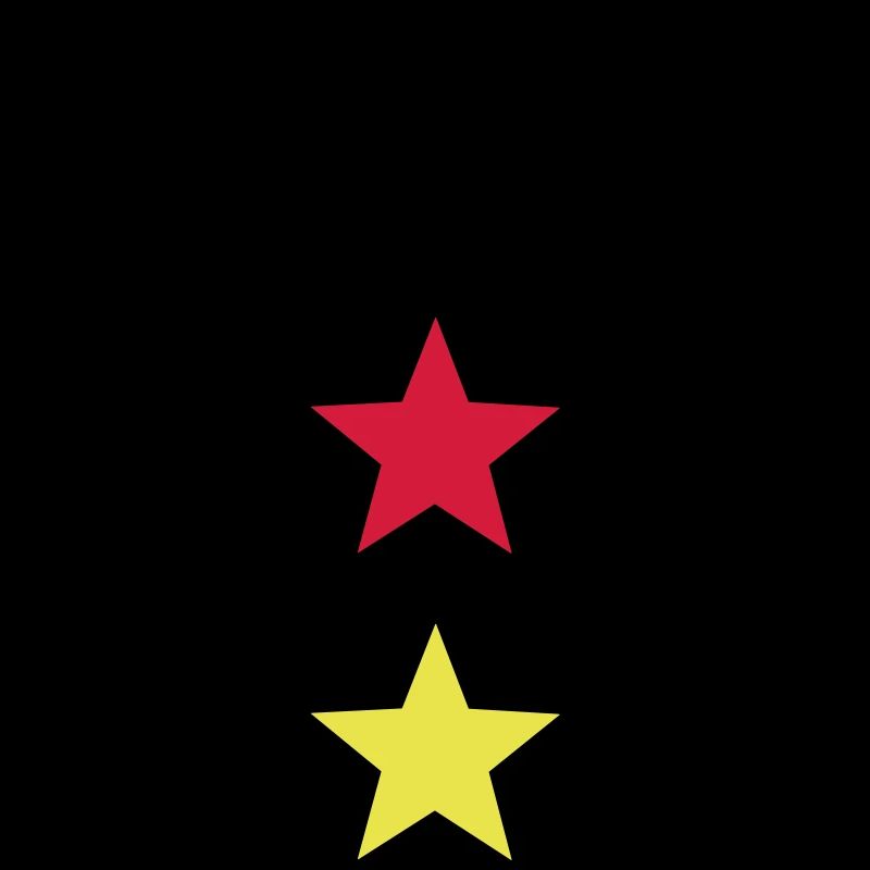 Flag Germany star black red gold