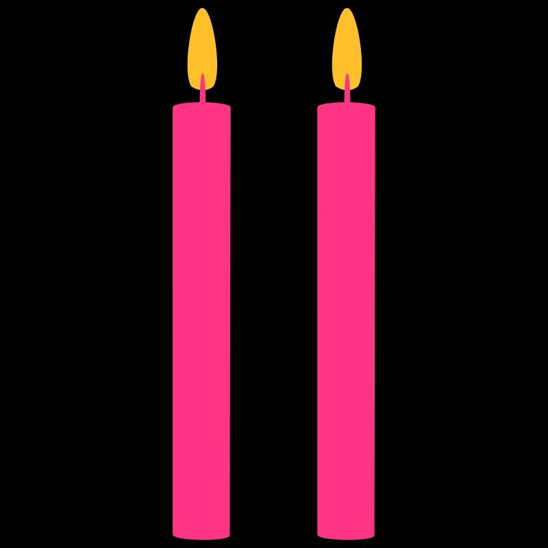 2 Kerzen //zwei //zweiter Geburtstag //zweites Mal
