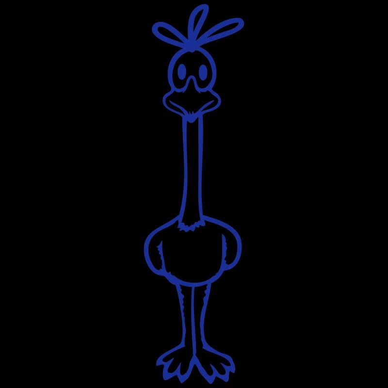 Road runner coucou oiseau drôle long cou se tient