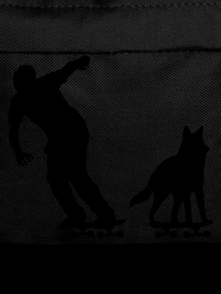 Skater with dog