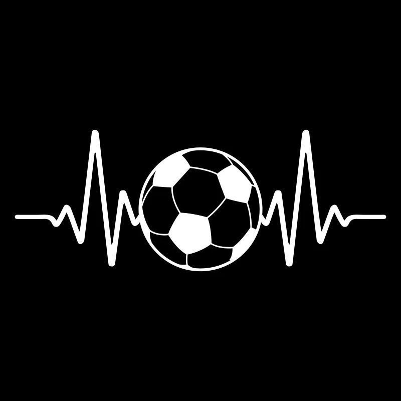 Fußball Herzschlag | Farbe änderbar