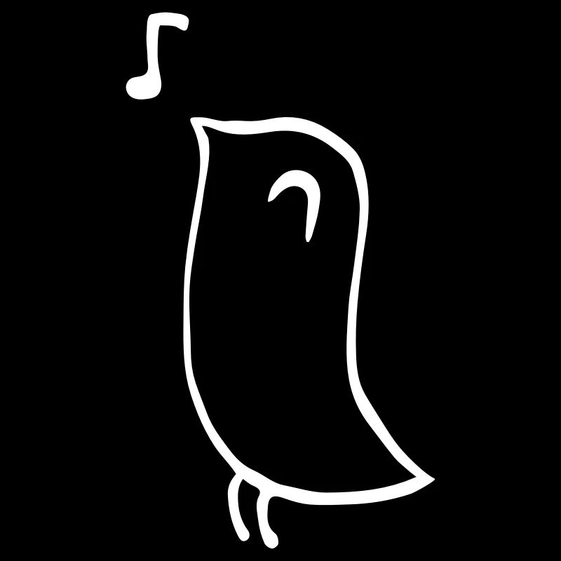 Singing Bird – Minimalist Line Drawing