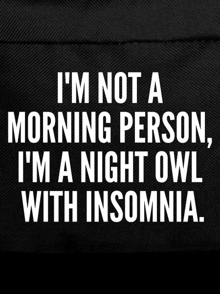Funny Night Owl with Insomnia