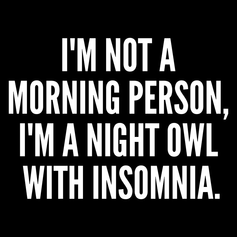 Funny Night Owl with Insomnia