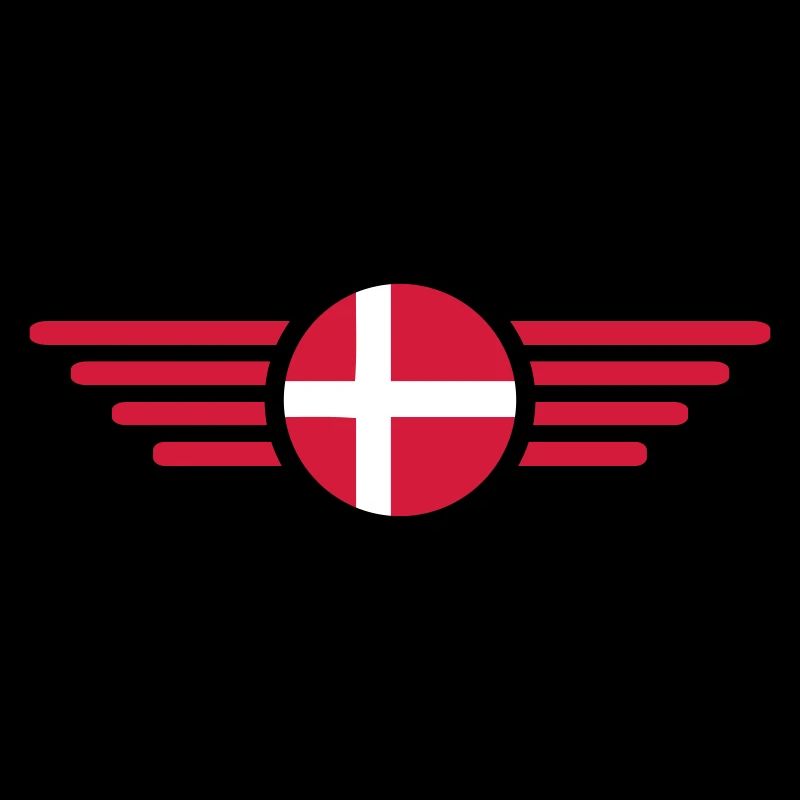 J’aime le Danemark, T-shirt design de style élégance