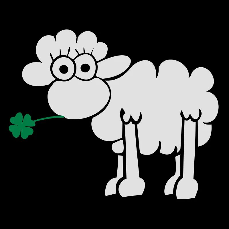 Sheep with clover