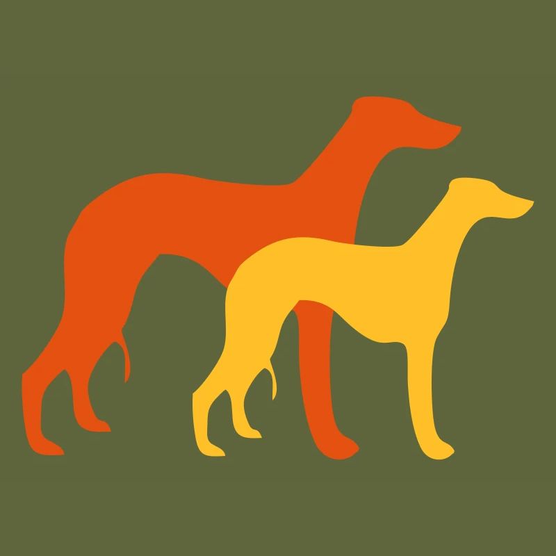 2 whippets 2 couleurs