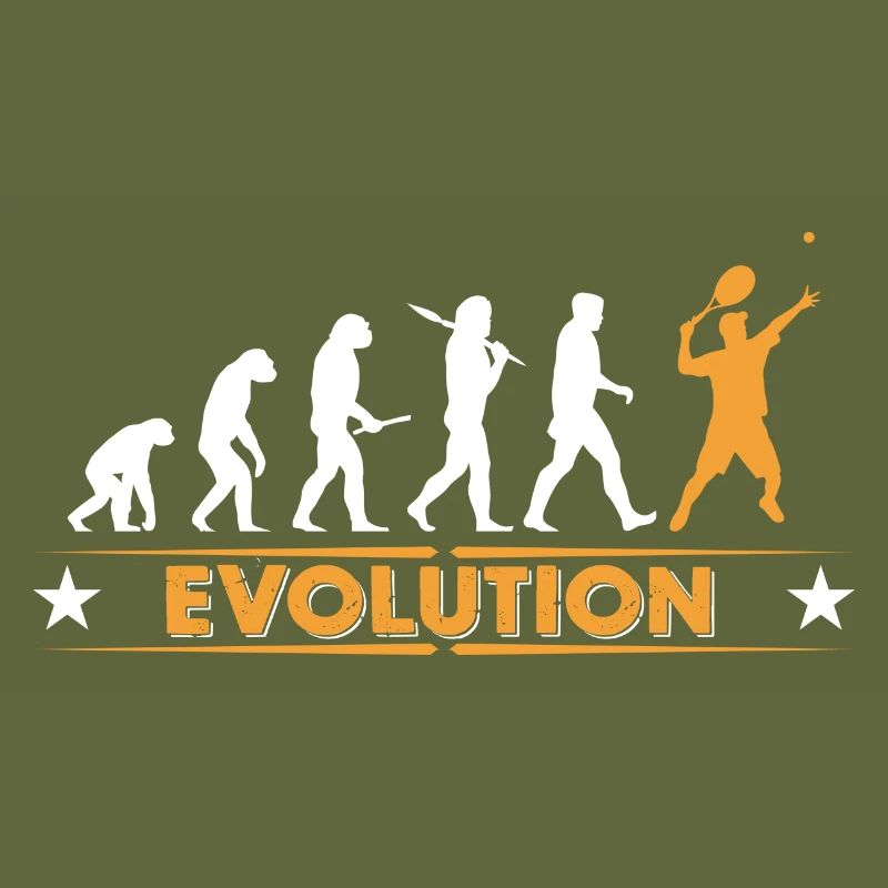 Tennis Evolution - orange/weiss