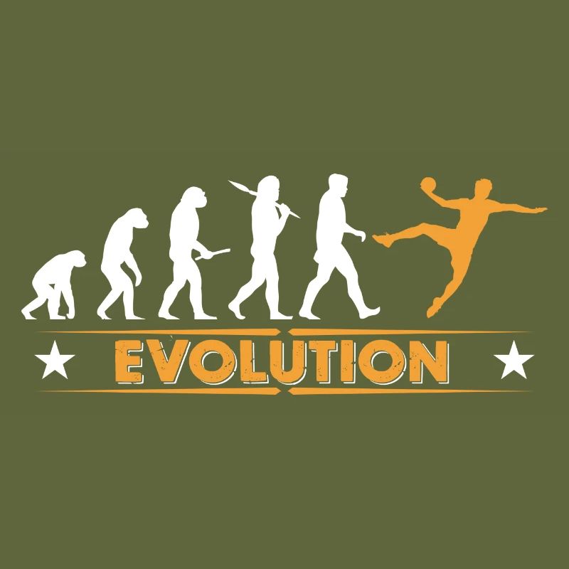 Handball Evolution - orange/weiss