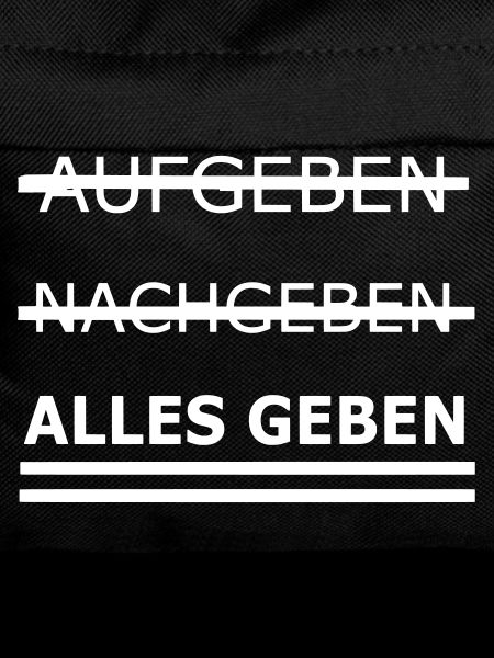 Alles geben