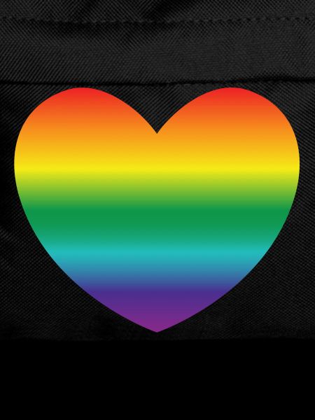 Herz in Regenbogenfarben